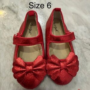 Cat & Jack Shiny Red Dress Shoes